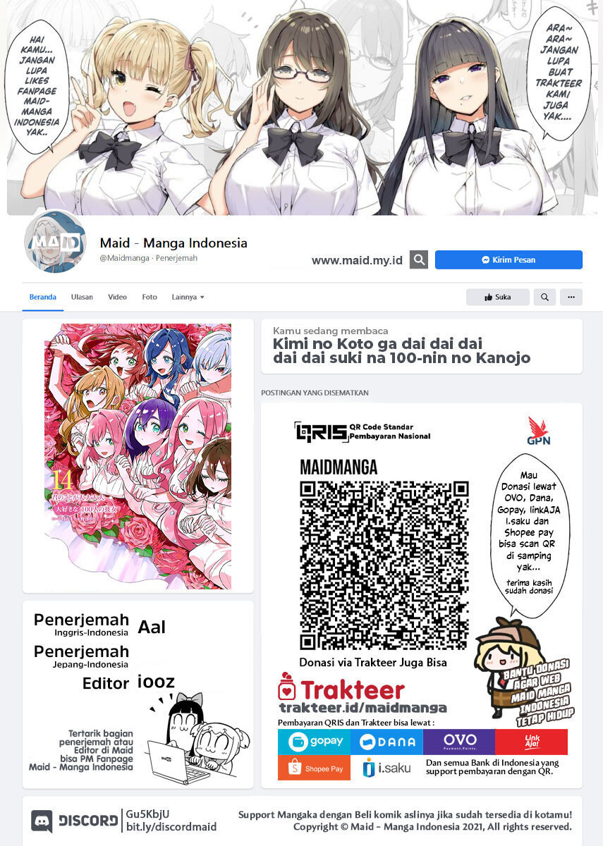 Kimi no Koto ga Dai Dai Dai Dai Daisuki na 100-ri no Kanojo Chapter 111 Gambar 2